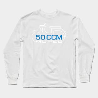 Moped Schwalbe Emblem 50cc (white) Long Sleeve T-Shirt